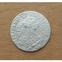 Пруссия, 6 грошей 1755 г., серебро, Фридрих II Великий (1740-1786)