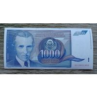 Werty71 Югославия 1000 динаров 1991 банкнота