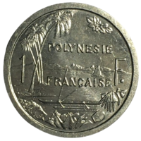 Французская Полинезия 1 франк, 2001 [UNC]