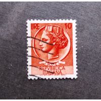 Марка Италия 1955 год Стандартный выпуск