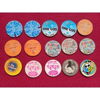 Фишки кепсы caps сборка. Цена за все фишки.