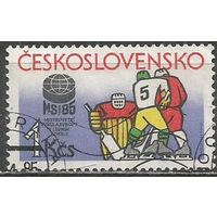 Чехословакия. Первенство Мира и Европы по хоккею. 1985г. Mi#2816.