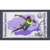 [1941] Того 1976. Спорт.Легкая атлетика.Летние Олимпийские игры. Гашеная марка.