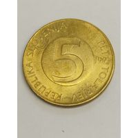 Словения 5 толар 1993