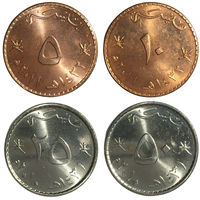 Оман набор монет (4 шт), 2011-2013 [UNC]