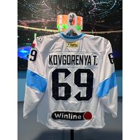 Свитер хоккейный игровой #69 KOVGORENYA T. (гостевой)
