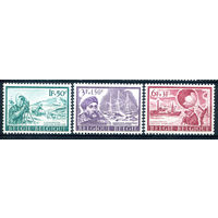 Бельгия - 1966г. - антарктическая экспедиция, набор - 3 марки - полная серия, MLH [Mi 1448-1450]. #2-Be-44-B-2
