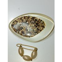 Брошь с рубля .