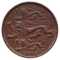 2 сента 1934 Эстония