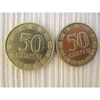 Литва 50 центов