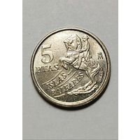 5 песет 1997 года Испания, отличная, в блеске!