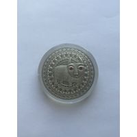 Цялец. 2009 (Taurus. 2009) , Телец . 2009 . Серебро , 20 рублей . Знаки Зодиака . Гороскоп. Гараскоп .