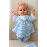 Все лоты с рубля.Винтажная кукла ,Германия?,h-35 см,клеймо.