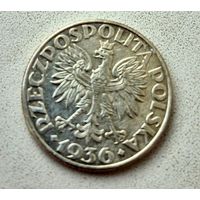 2 злотых 1936, Польша.(1)