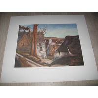 Репродукция на бумаге, отпечатана в Испании, размер 46х54 см.НОВЫЕ.