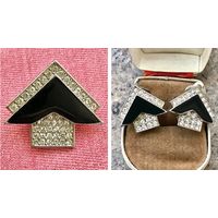 Клипсы и брошь комплект