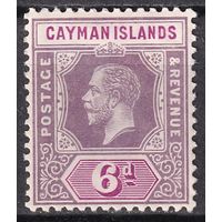149.BrK. Великобритания. Колонии. Каймановы острова. Георг V. Стандарт. 6P. 1913 г. Mi.#39.