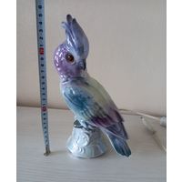 Светильник попугай, фарфор ГДР
