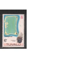 Тувалу-1976(Мих.27) , ** ,  Морская фауна, Крабы