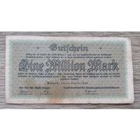 Werty71 Германия 1000000 марок 1923 банкнота 1 миллион Плауэн