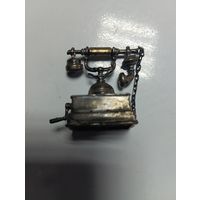 Статуэтка -миниатюра "Телефон" серебро (Западная Европа)