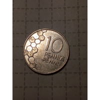 10 пенни Финляндия 1990 год