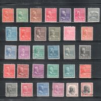 США-1938, (Скотт.803-834),  22 м - **/* , 9 м - гаш., Стандарт, Президенты, нет 1 марки