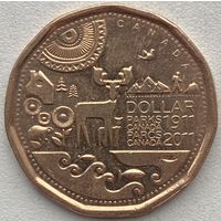 Канада 1 доллар 2011 г. 100 лет организации Парки Канады