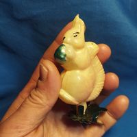 Белка с орехом елочная игрушка ссср из сказка о царе Салтане