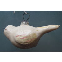 Ёлочная игрушка МАЛЕНЬКАЯ ПТИЧКА СССР.