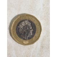 1 фунт 2020 Великобритания