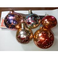 Ёлочная игрушки , Шары . СССР .