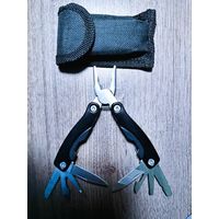 Мультитул брелок плоскогубцы 7см складной (10 в 1) Новый