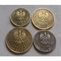 Набор грошей (1+2+5+10), Польша 2018 г.