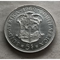 ЮАР 5 шиллингов 1960 - 50 лет Южноафриканскому союзу - состояние!