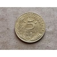 Франция 5 сантимов, 1998г. (D-107)