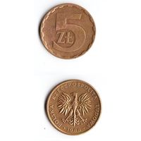 5 злотых Польша 1988 года