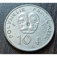Французская Полинезия 10 франков, 1983    ( 2-7-4 )