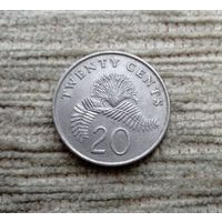 Werty71 Сингапур 20 центов 1988 орхидея Ванда Мисс Хоаким