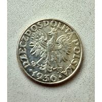 2 злотых 1936, Польша.(1)