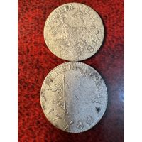 3 гроша 1780-1784г.цена за две.