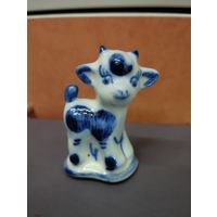 Статуэтка фарфоровая Козлик, Гжель
