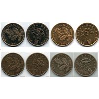 РЕСПУБЛИКА ХОРВАТИЯ. 5 ЛИП. ДУБ. ПОГОДОВКА. Цена за одну монету