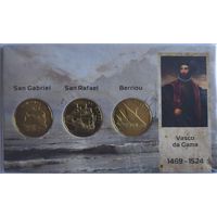 Бронзовые Испанские памятные монеты "Корабли"