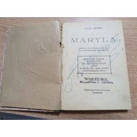 Книга на польском 1920-х годов A.Jirasek MARYLA, Варшава