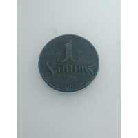 Латвия 1 сантим  1924 года .