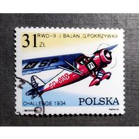 Марка Польша 1982 год Авиация