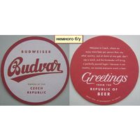 Подставка под пиво  Budweiser Budvar /Чехия/.