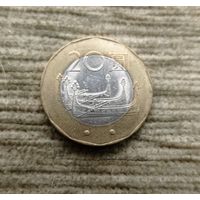 Werty71 Тайвань 20 юаней 2001 Мона Рудао руководитель восстания тайваньских аборигенов корабль биметалл