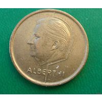 5 франков Бельгия 1994 г.в. Надпись на голландском - 'BELGIE'.